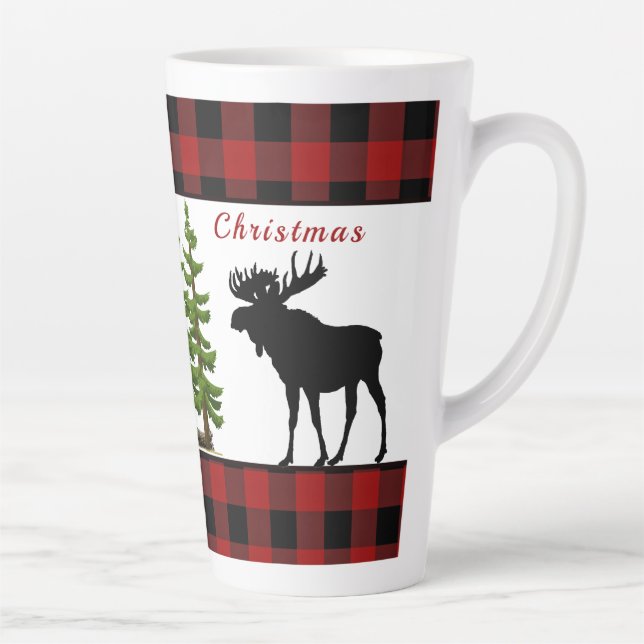 Merry Christmas Moose Latte Mug (Right)