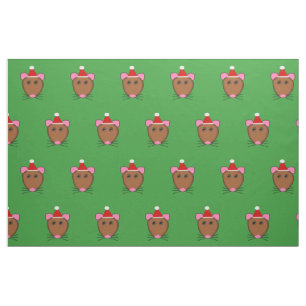 Merry Christmas Mouse Craft Fabric