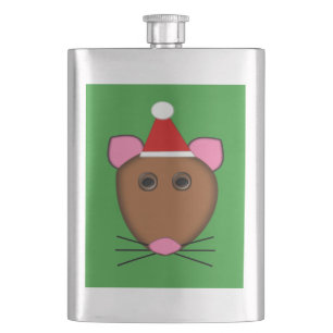 Merry Christmas Mouse Flasks