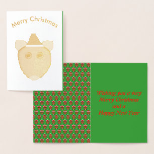 Merry Christmas Mouse Foil Card