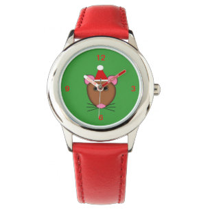 Merry Christmas Mouse Kids Watch with Numbers