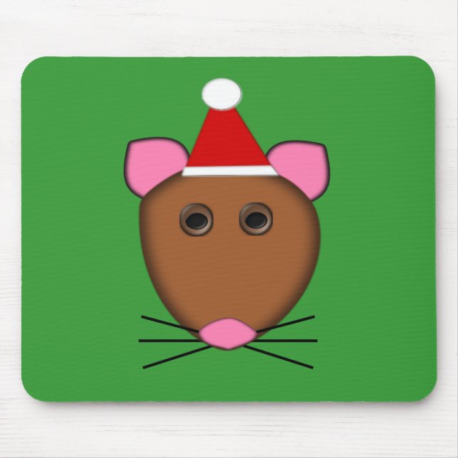 Merry Christmas Mouse Mousepad (Front)