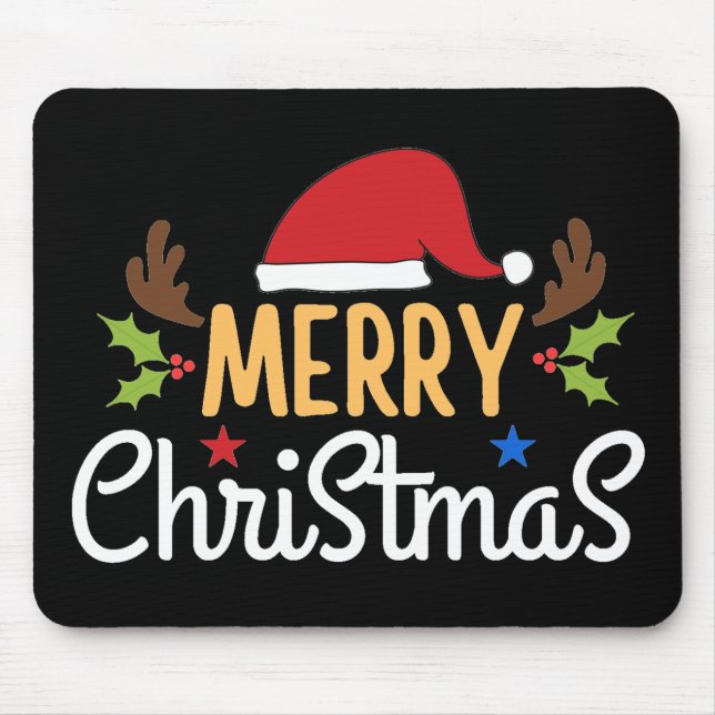 Merry Christmas Mouse Pad (Front)
