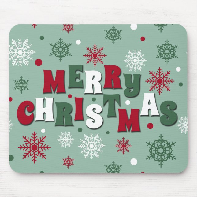 Merry Christmas Mouse Pad (Front)