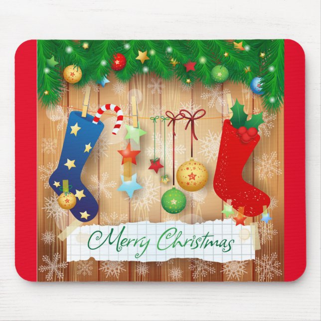 Merry Christmas  Mouse Pad (Front)