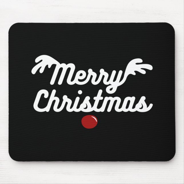 Merry Christmas Mouse Pad (Front)