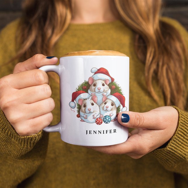 Merry Christmas Mouse Squad Personalised Coffee Mug (Creator Uploaded)