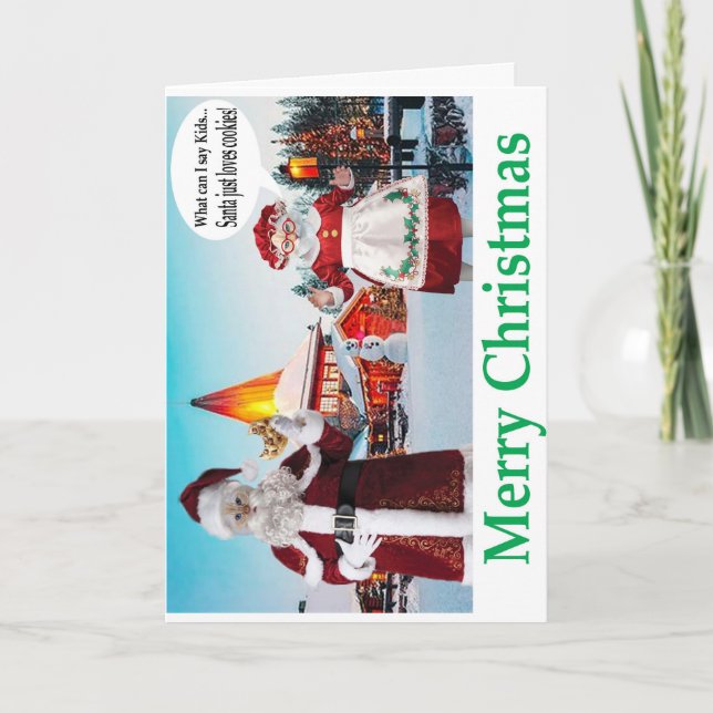 Merry Christmas.  Mr and Mrs CAT claws. Card (Front)