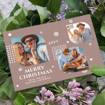 Merry Christmas Mr & Mrs 3 Photo Collage Modern<br><div class="desc">Merry Christmas Mr & Mrs 3 Photo Collage Trendy Modern Christmas Cards features a photo collage of three of your favourite photos with your the text "Merry Christmas from the new Mr & Mrs" in elegant white script. Personalise by editing the text in the text boxes provided. Perfect for Christmas...</div>