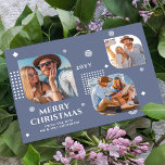 Merry Christmas Mr & Mrs 3 Photo Collage Modern<br><div class="desc">Merry Christmas Mr & Mrs 3 Photo Collage Trendy Modern Christmas Cards features a photo collage of three of your favourite photos with your the text "Merry Christmas from the new Mr & Mrs" in elegant white script. Personalise by editing the text in the text boxes provided. Perfect for Christmas...</div>
