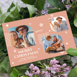 Merry Christmas Mr & Mrs 3 Photo Collage Modern<br><div class="desc">Merry Christmas Mr & Mrs 3 Photo Collage Trendy Modern Christmas Cards features a photo collage of three of your favourite photos with your the text "Merry Christmas from the new Mr & Mrs" in elegant white script. Personalise by editing the text in the text boxes provided. Perfect for Christmas...</div>