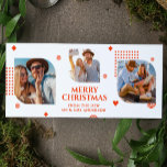 Merry Christmas Mr & Mrs 3 Photo Collage Modern Holiday Card<br><div class="desc">Merry Christmas Mr & Mrs 3 Photo Collage Trendy Modern Christmas Cards features a photo collage of three of your favourite photos with your the text "Merry Christmas from the new Mr & Mrs" in elegant orange script. Personalise by editing the text in the text boxes provided. Perfect for Christmas...</div>
