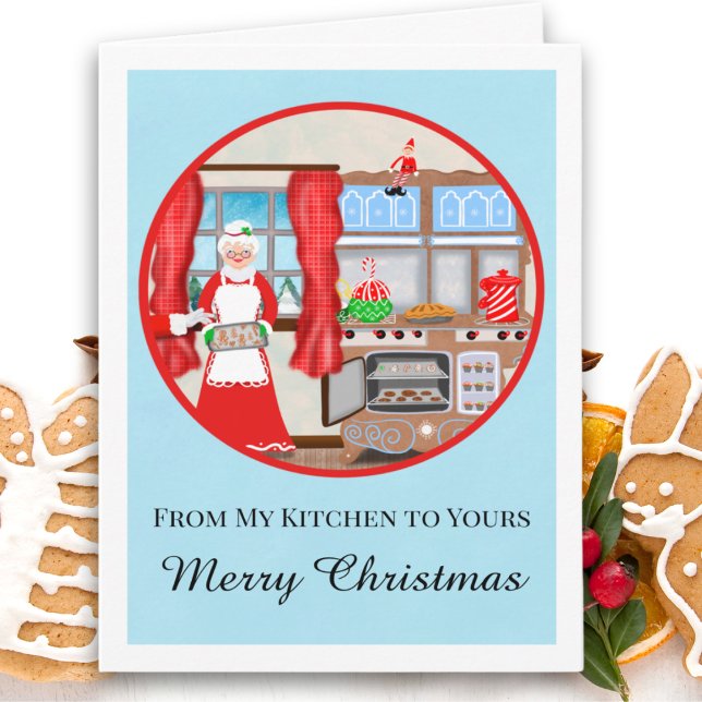 Merry Christmas Mrs. Claus Kitchen Card (Creator Uploaded)