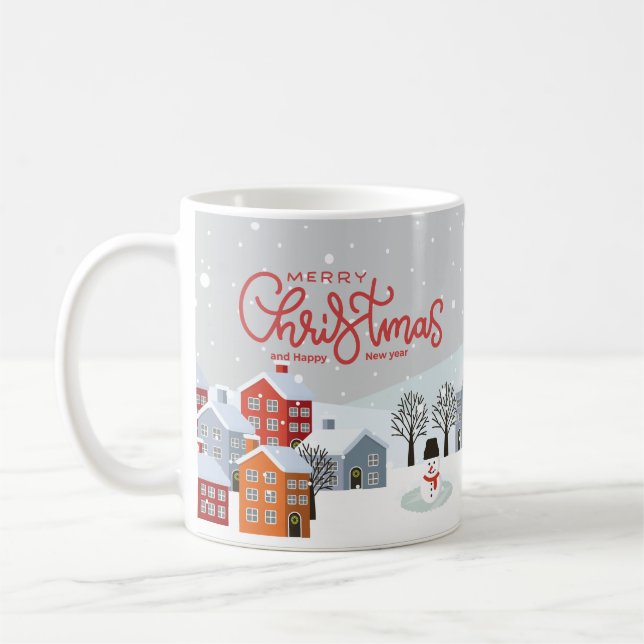 Merry Christmas Mug | Festive Holiday  (Left)