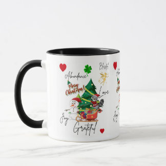 Merry Christmas Mug | Joy, Love & Abundance | Fest