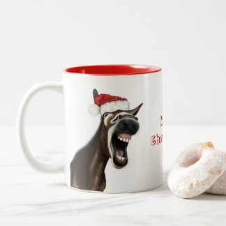 Merry Christmas Mug - Singing Donkey