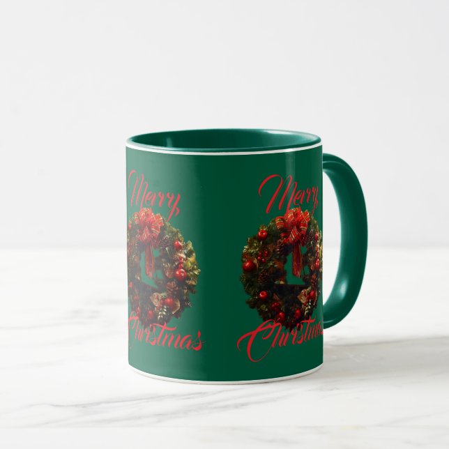 "Merry Christmas" Mugs (Front Right)