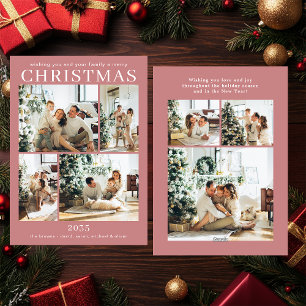 Merry Christmas Multi Photo Holiday Card