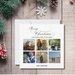 Merry Christmas Multi Photos Holiday Card