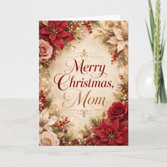 Merry Christmas Mum Card (Front)