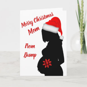 Merry Christmas mum from bump card