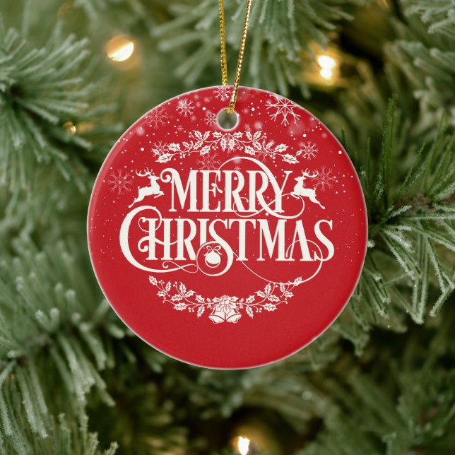 Merry Christmas Mum Mum Mother Definition Ceramic Tree Decoration (Tree)