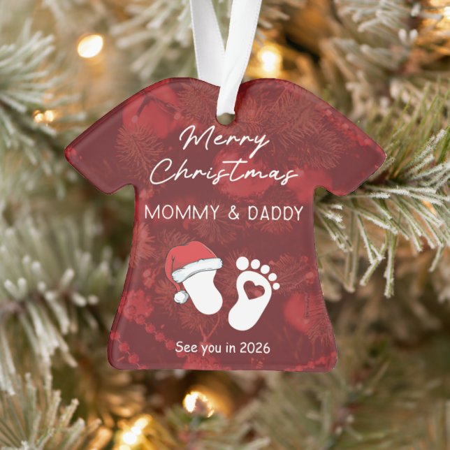 Merry Christmas Mummy & Daddy Ornament (Tree)