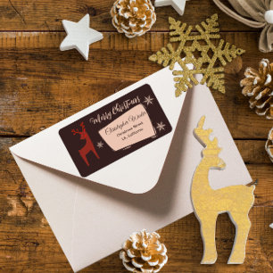 Merry Christmas my little deer Label