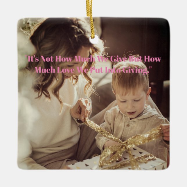 Merry Christmas My Son Ceramic Ornament (Front)