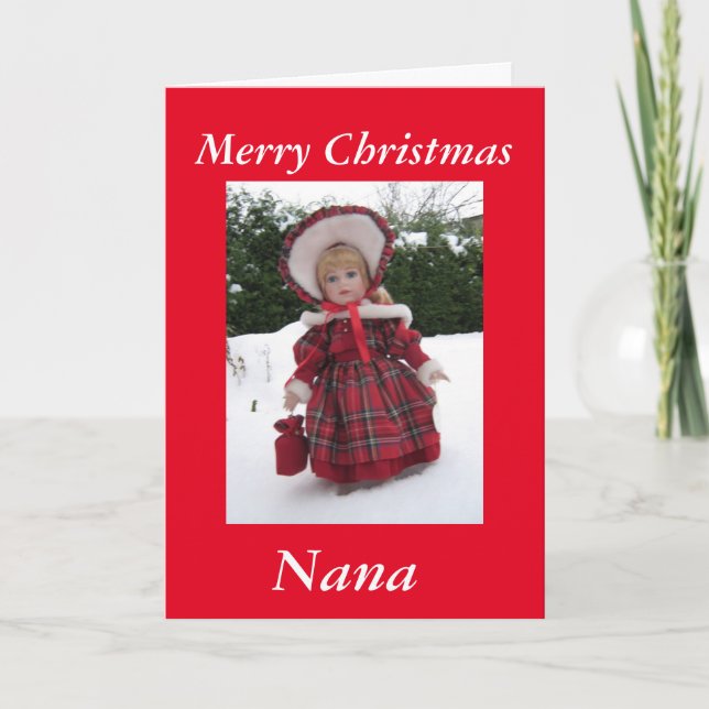 Merry christmas,nana holiday card (Front)