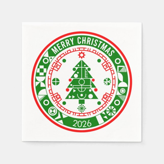 Merry Christmas Napkin (Front)