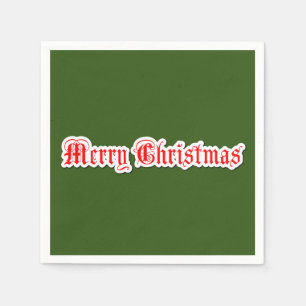 Merry Christmas   Napkin
