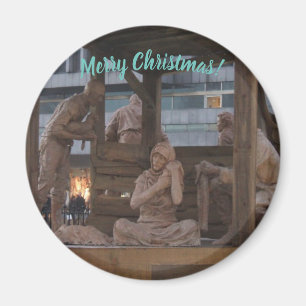 Merry Christmas Nativity Magnet