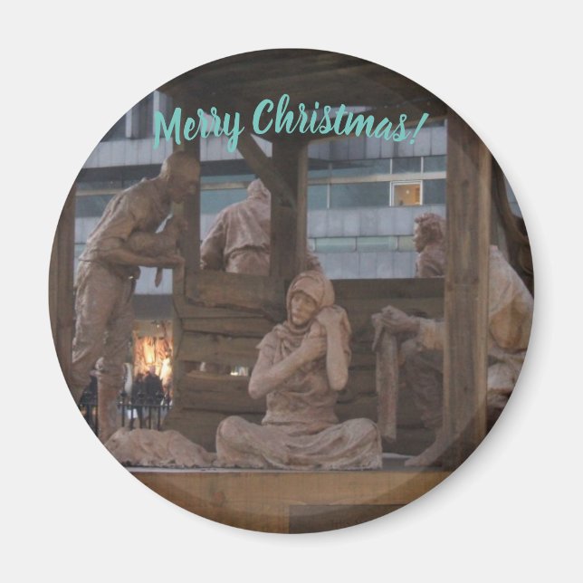 Merry Christmas Nativity Magnet (Front)