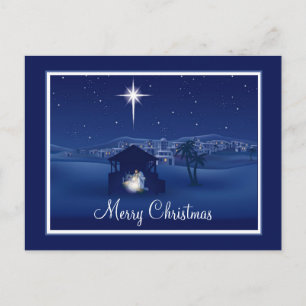 Merry Christmas nativity Postcard