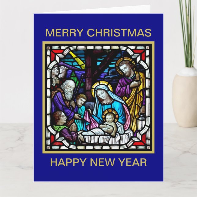 MERRY CHRISTMAS NATIVITY SCENE CARD (Front)