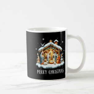 Merry Christmas Nativity Scene North Star Baby Jes Coffee Mug