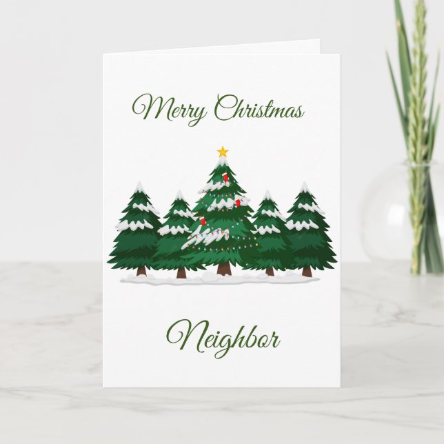 MERRY CHRISTMAS ***NEIGHBOR*** CARD (Front)