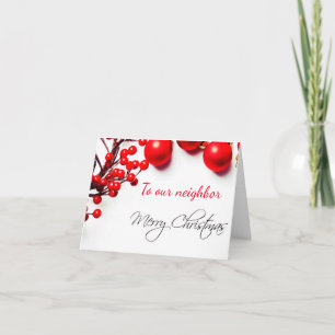 **MERRY CHRISTMAS** "NEIGHBOR" CARD