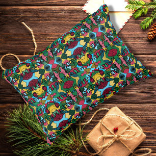 MERRY CHRISTMAS NEUROGRAPHIC & BLACK LINE DECORATIVE CUSHION