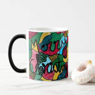 MERRY CHRISTMAS NEUROGRAPHIC & BLACK LINE  MAGIC MUG