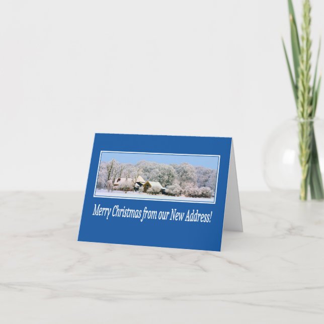 Merry Christmas - New Address Christmas Card (Front)