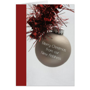 Merry Christmas - New Address Christmas Card