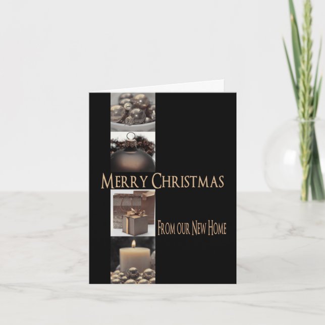 Merry Christmas - New Address Christmas Card (Front)