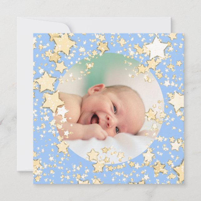 Merry Christmas new baby boy Holiday Card (Front)