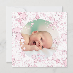 Merry Christmas new baby girl Holiday Card