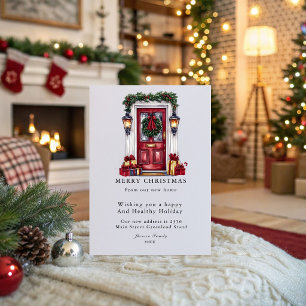 Merry Christmas New Home Christmas Home Holiday Card