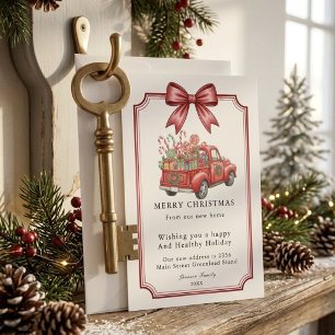 Merry Christmas New Home Christmas Home Holiday Card