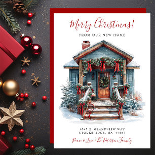 Merry Christmas New Home Front Door Moving Announcement
