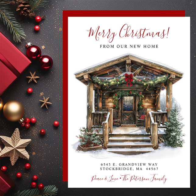 Merry Christmas New Home Front Door Moving Announcement (Creator Uploaded)